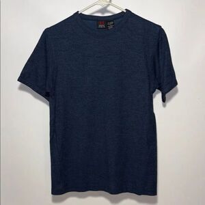 Emergency Exit ribbed Men's Navy Short Sleeve Tee
